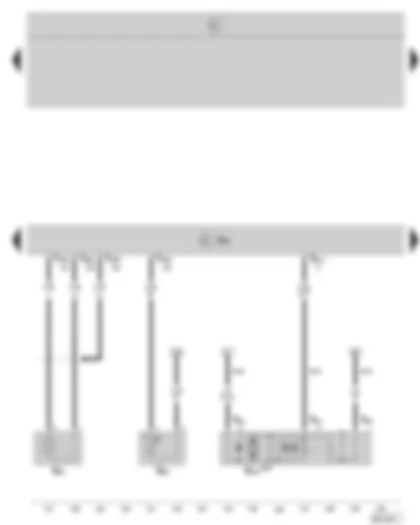 Wiring Diagram  SKODA OCTAVIA II 2005 - Simos control unit - knock sensor I - coolant temperature sender - brake vacuum pump