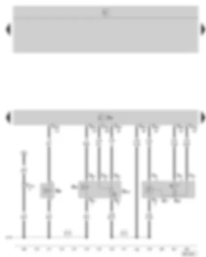 Wiring Diagram  SKODA OCTAVIA II 2005 - Simos control unit - exhaust gas recirculation valve - activated charcoal filter system solenoid valve - intake air temperature sender and intake manifold pressure