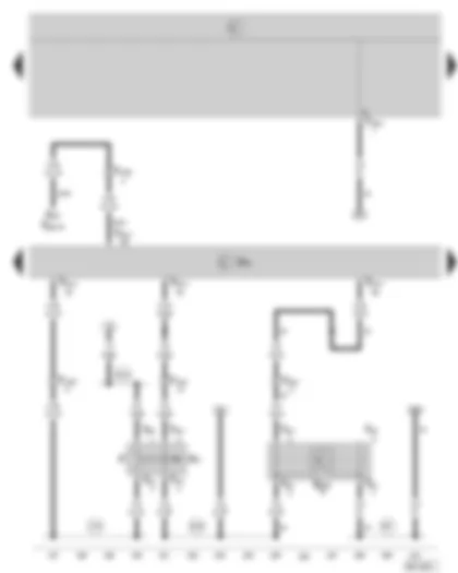 Wiring Diagram  SKODA OCTAVIA II 2005 - Simos control unit - brake pedal switch - clutch position sender
