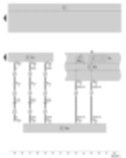 Wiring Diagram  SKODA OCTAVIA II 2005 - Automatic gearbox control unit - data bus diagnostic interface - dash panel insert