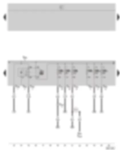 Wiring Diagram  SKODA OCTAVIA II 2005 - Motronic current supply relay - E box