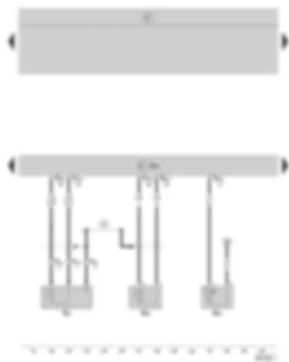 Wiring Diagram  SKODA OCTAVIA II 2005 - Motronic control unit - knock sensor I - knock sensor II - coolant temperature sender