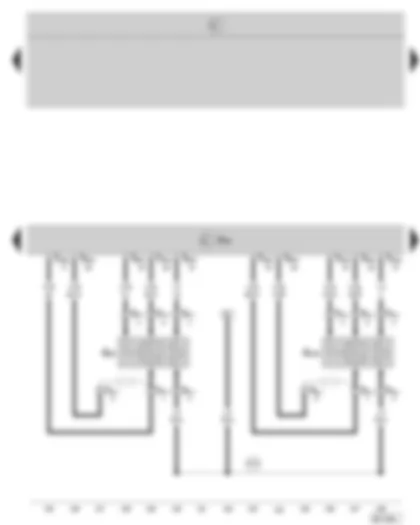 Wiring Diagram  SKODA OCTAVIA II 2005 - Motronic control unit - lambda probe - lambda probe -2-