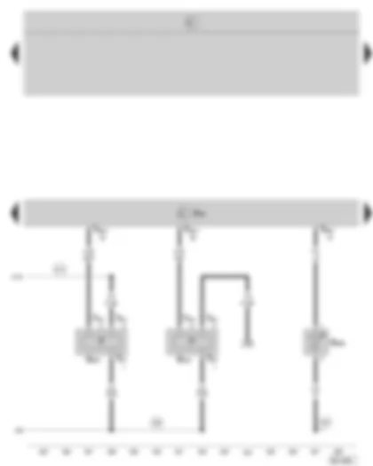 Wiring Diagram  SKODA OCTAVIA II 2005 - Motronic control unit - fuel pressure sender - fuel pressure sender for low pressure - intake air temperature sender -2-