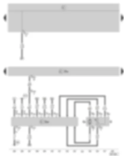 Wiring Diagram  SKODA OCTAVIA II 2005 - Motronic control unit - fuel pump control unit - fuel gauge sender - fuel pump