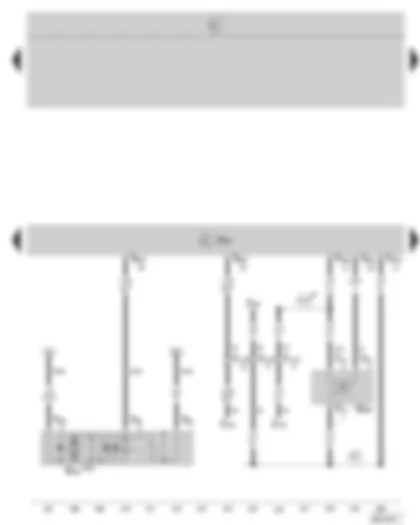 Wiring Diagram  SKODA OCTAVIA II 2005 - Motronic control unit - brake servo pressure sensor - brake vacuum pump