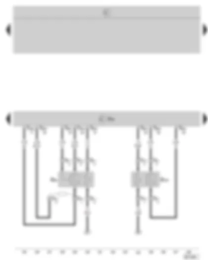 Wiring Diagram  SKODA OCTAVIA II 2005 - Motronic control unit - lambda probe - lambda probe after catalytic converter