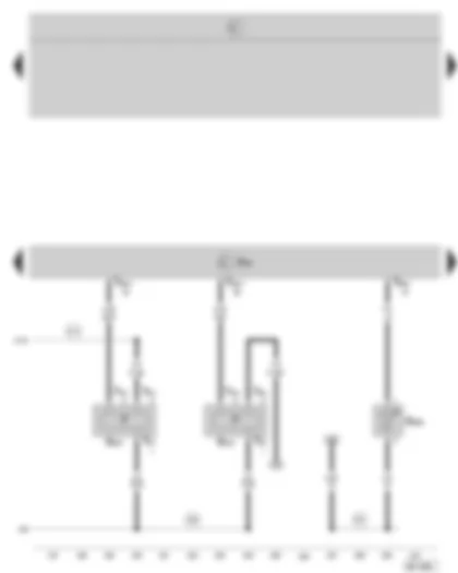 Wiring Diagram  SKODA OCTAVIA II 2005 - Motronic control unit - fuel pressure sender - fuel pressure sender for low pressure - intake air temperature sender -2-