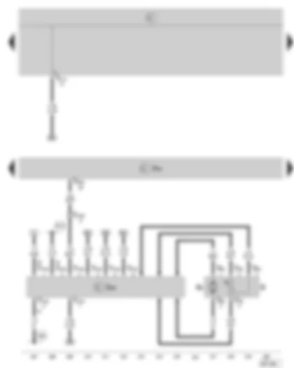 Wiring Diagram  SKODA OCTAVIA II 2005 - Motronic control unit - fuel pump control unit - fuel gauge sender - fuel pump