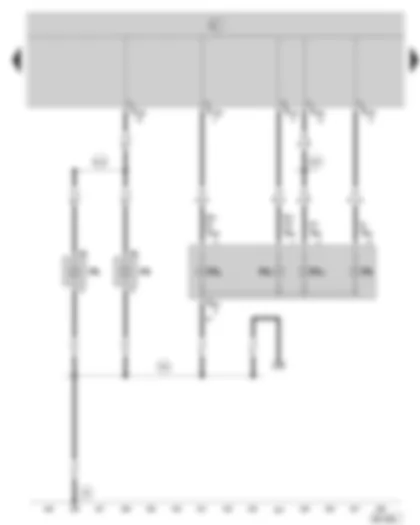 Wiring Diagram  SKODA OCTAVIA II 2005 - Left tail light (valid for Combi vehicles)