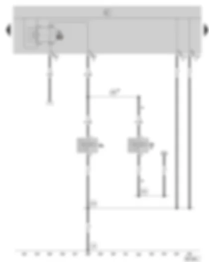 Wiring Diagram  SKODA OCTAVIA II 2005 - Horn - horn relay