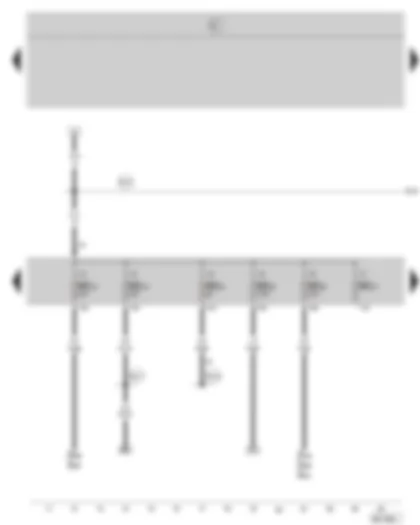 Wiring Diagram  SKODA OCTAVIA II 2006 - Fuse holder