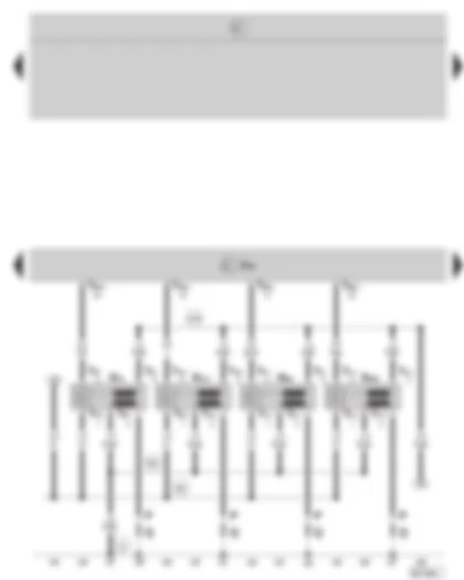 Wiring Diagram  SKODA OCTAVIA II 2006 - Motronic control unit - ignition system