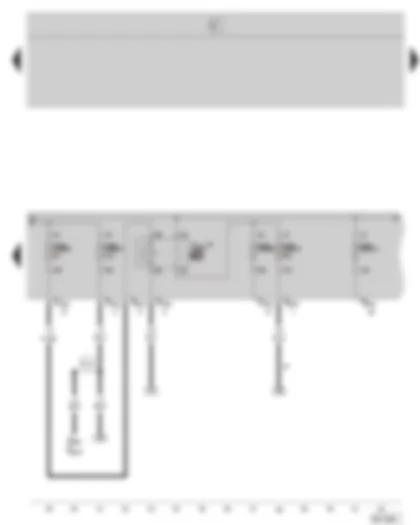 Wiring Diagram  SKODA OCTAVIA II 2006 - Secondary air pump relay - E box