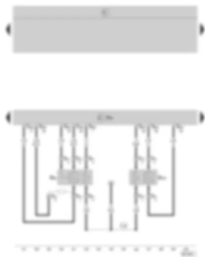 Wiring Diagram  SKODA OCTAVIA II 2006 - Motronic control unit - lambda probe - lambda probe after catalytic converter
