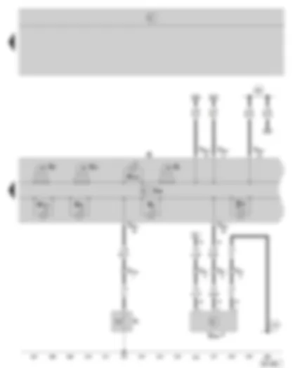 Wiring Diagram  SKODA OCTAVIA II 2006 - Dash panel insert - warning lamps - fuel gauge - rev. counter - speedometer - oil pressure switch - oil level/oil temperature sender