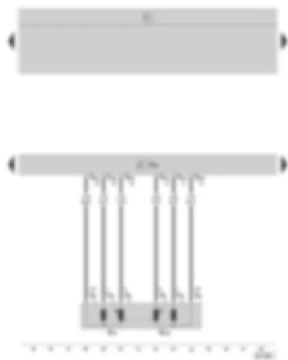 Wiring Diagram  SKODA OCTAVIA II 2006 - Motronic control unit - accelerator pedal position sender
