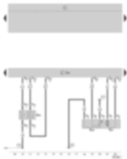 Wiring Diagram  SKODA OCTAVIA II 2007 - Motronic control unit - lambda probe -3- after catalytic converter - intake manifold flap motor