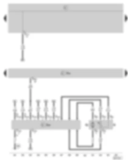 Wiring Diagram  SKODA OCTAVIA II 2006 - Motronic control unit - fuel pump control unit - fuel gauge sender - fuel pump