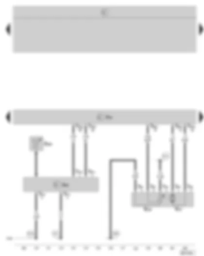Wiring Diagram  SKODA OCTAVIA II 2006 - Motronic control unit - NOx sensor control unit - NOx sender - intake manifold flap motor