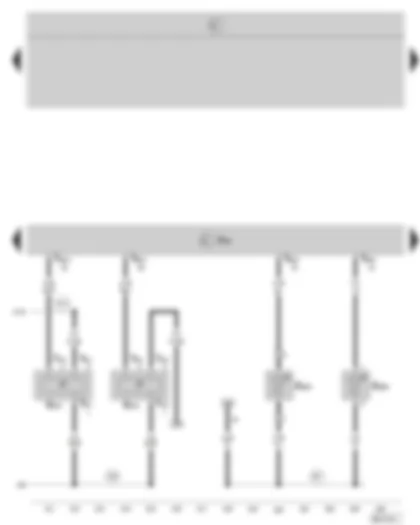 Wiring Diagram  SKODA OCTAVIA II 2006 - Motronic control unit - exhaust gas temperature sender -1- - fuel pressure sender - fuel pressure sender for low pressure - intake air temperature sender -2-