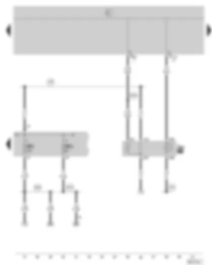 Wiring Diagram  SKODA OCTAVIA II 2006 - Terminal 50 voltage supply relay - fuse holder