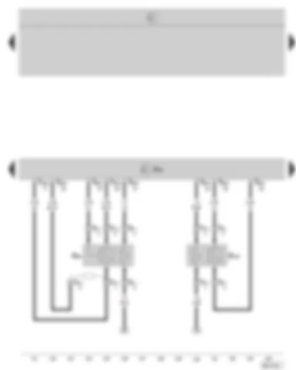 Wiring Diagram  SKODA OCTAVIA II 2006 - Motronic control unit - lambda probe - lambda probe after catalytic converter