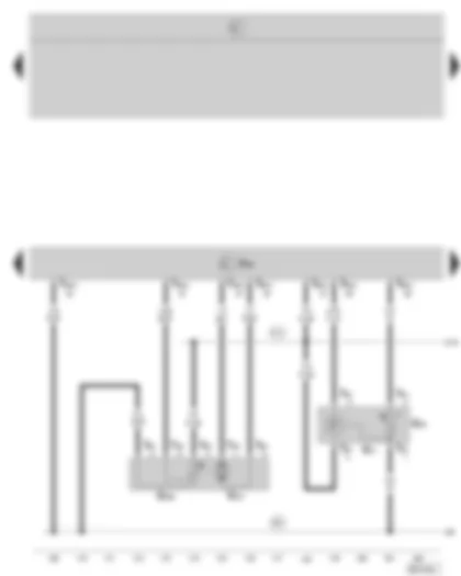 Wiring Diagram  SKODA OCTAVIA II 2006 - Motronic control unit - intake air temperature sender and intake manifold pressure - intake manifold flap motor