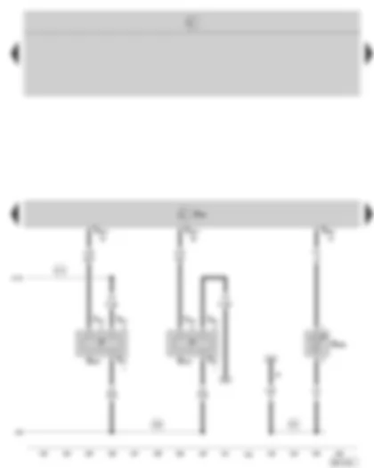 Wiring Diagram  SKODA OCTAVIA II 2006 - Motronic control unit - fuel pressure sender - fuel pressure sender for low pressure - intake air temperature sender -2-