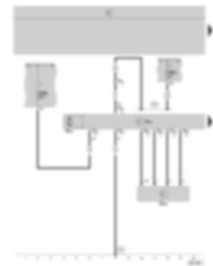 Wiring Diagram  SKODA OCTAVIA II 2006 - Electro/mechanical power steering control unit - electro/mechanical power steering motor - steering moment sender - E box - fuse holder