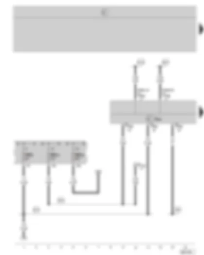 Wiring Diagram  SKODA OCTAVIA II 2006 - Climatronic control unit - fuse holder - (valid for vehicles without auxiliary heating)