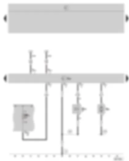 Wiring Diagram  SKODA OCTAVIA II 2006 - Additional heater control unit - heater coolant shut-off valve - metering pump - E box