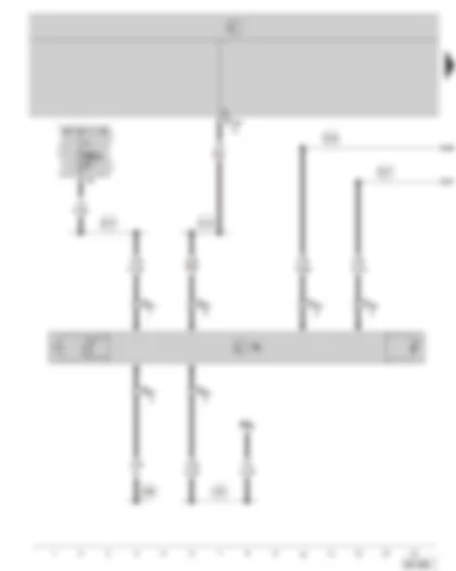 Wiring Diagram  SKODA OCTAVIA II 2006 - automatic anti-dazzle interior mirror - fuse holder