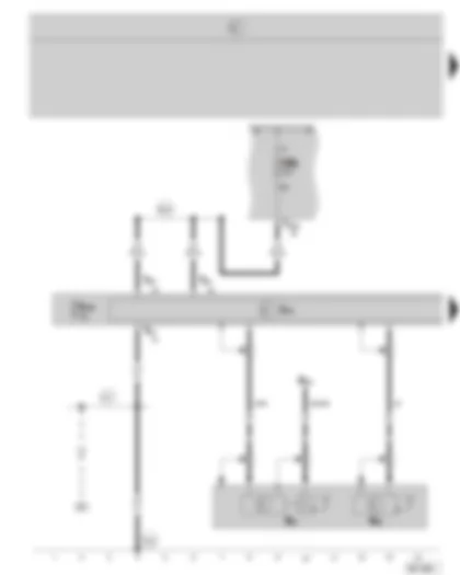 Wiring Diagram  SKODA OCTAVIA II 2007 - Radio navigation system control unit - aerial - E box - (not valid for 2.0 ltr./147 kW)