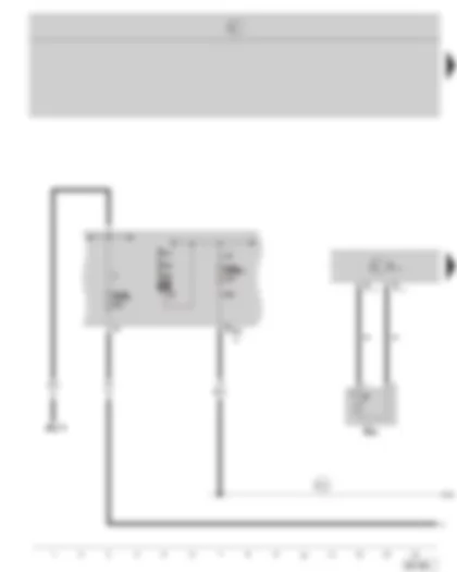 Wiring Diagram  SKODA OCTAVIA II 2006 - Engine control unit - coolant temperature sender at radiator outlet - E box - (not valid for 2.0 ltr./147 kW)