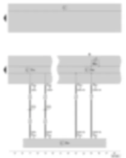 Wiring Diagram  SKODA OCTAVIA II 2006 - ABS control unit with TCS - data bus diagnostic interface - dash panel insert