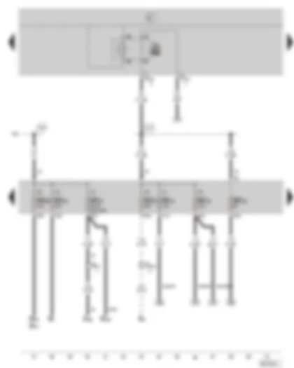 Wiring Diagram  SKODA OCTAVIA II 2006 - X contact relief relay - fuse holder