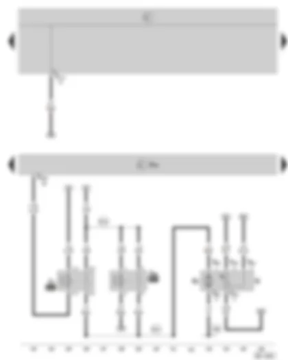 Wiring Diagram  SKODA OCTAVIA II 2006 - Motronic control unit - fuel gauge sender - fuel pump - fuel pump relay - fuel supply relay
