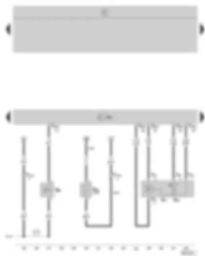 Wiring Diagram  SKODA OCTAVIA II 2006 - Simos control unit - activated charcoal filter system solenoid valve - intake air temperature sender and intake manifold pressure - heating resistor for crankcase ventilation