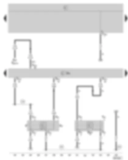 Wiring Diagram  SKODA OCTAVIA II 2006 - Simos control unit - brake pedal switch - clutch position sender