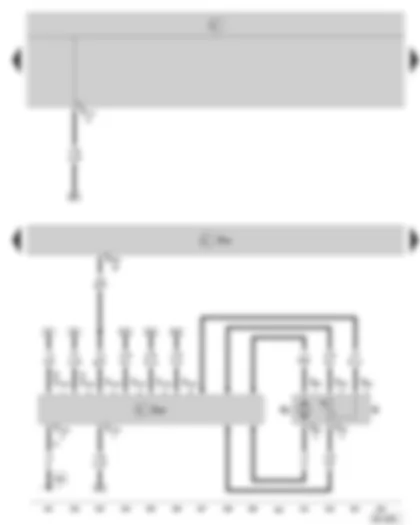 Wiring Diagram  SKODA OCTAVIA II 2008 - Motronic control unit - fuel pump control unit - fuel gauge sender - fuel pump
