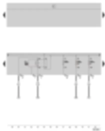Wiring Diagram  SKODA OCTAVIA II 2006 - Motronic current supply relay - E box