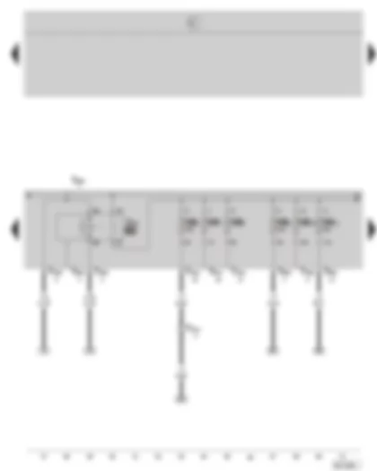 Wiring Diagram  SKODA OCTAVIA II 2006 - Engine component current supply relay - E box