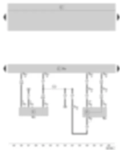 Wiring Diagram  SKODA OCTAVIA II 2006 - Motronic control unit - charge air pressure sender - air mass meter