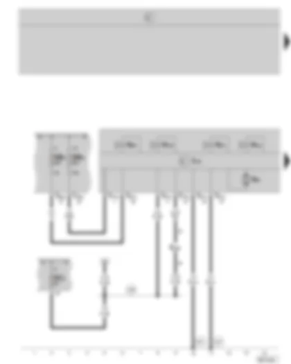 Wiring Diagram  SKODA OCTAVIA II 2008 - ABS control unit with EDS and TCS/ESP - E-Box - fuse holder - (not valid for 2.0 ltr./147 kW)