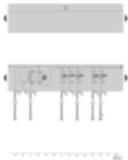 Wiring Diagram  SKODA OCTAVIA II 2007 - Diesel direct injection system relay - E box