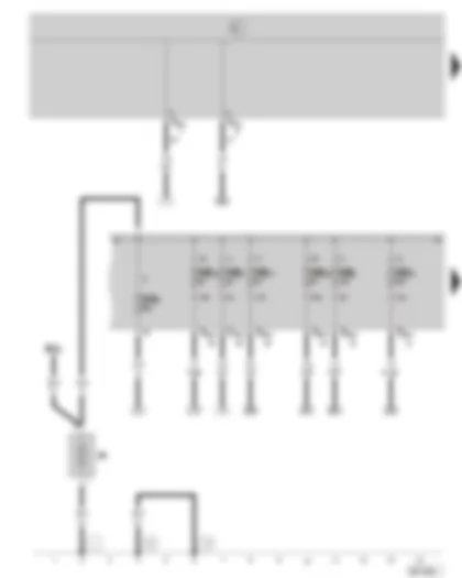 Wiring Diagram  SKODA OCTAVIA II 2007 - Battery - E box - (valid for 2.0 ltr./147 kW)