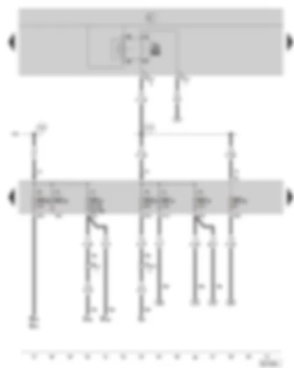 Wiring Diagram  SKODA OCTAVIA II 2007 - X contact relief relay - fuse holder