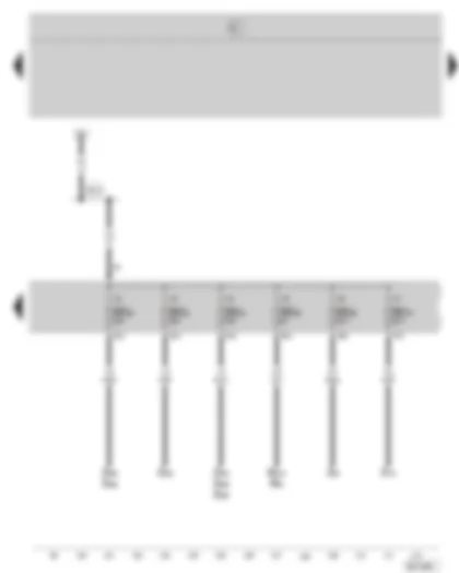 Wiring Diagram  SKODA OCTAVIA II 2007 - Fuse holder