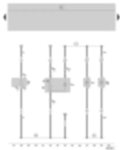 Wiring Diagram  SKODA OCTAVIA II 2007 - Socket - cigarette lighter - socket in luggage compartment - ashtray light